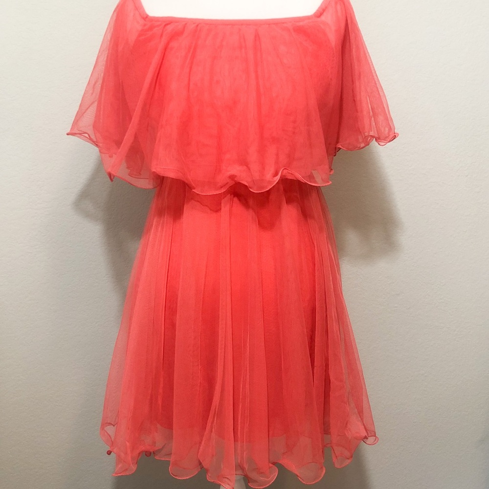BCBGMAXAZRIA Shalom Tool Pleated Cocktail Dress